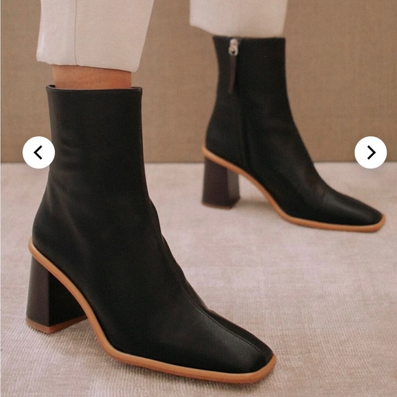 Alohas West Dark Gray Vegan Leather Boots - Picture 4 of 9